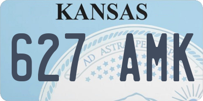 KS license plate 627AMK