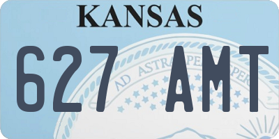 KS license plate 627AMT