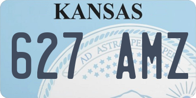 KS license plate 627AMZ