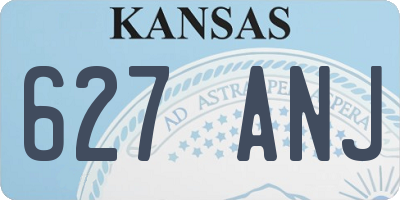 KS license plate 627ANJ