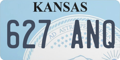 KS license plate 627ANQ