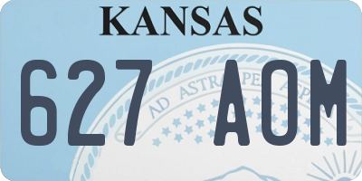 KS license plate 627AOM