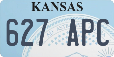 KS license plate 627APC