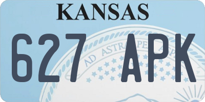 KS license plate 627APK