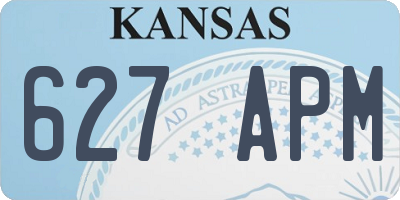 KS license plate 627APM