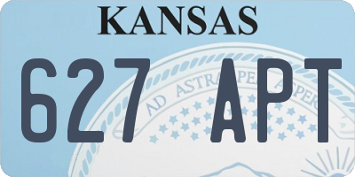 KS license plate 627APT