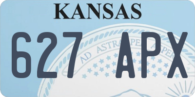 KS license plate 627APX