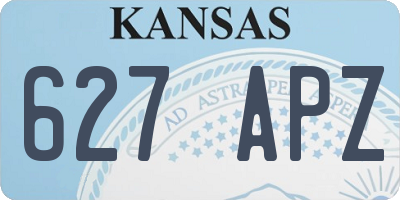 KS license plate 627APZ