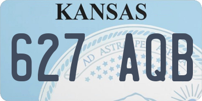 KS license plate 627AQB