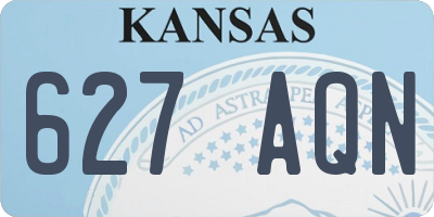 KS license plate 627AQN