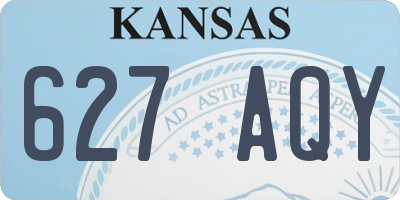 KS license plate 627AQY