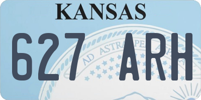 KS license plate 627ARH