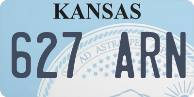 KS license plate 627ARN