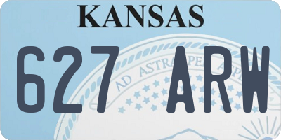 KS license plate 627ARW