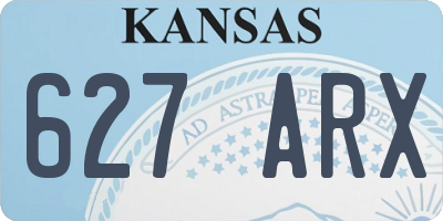 KS license plate 627ARX