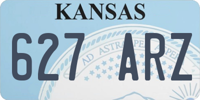 KS license plate 627ARZ