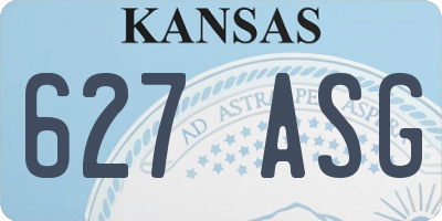 KS license plate 627ASG