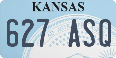 KS license plate 627ASQ