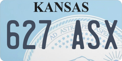 KS license plate 627ASX
