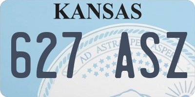 KS license plate 627ASZ