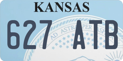 KS license plate 627ATB
