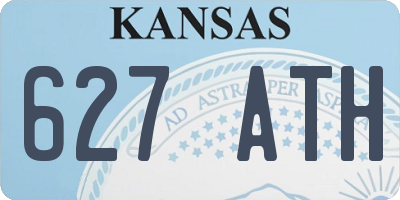 KS license plate 627ATH