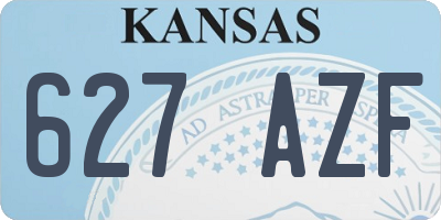 KS license plate 627AZF