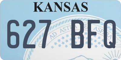 KS license plate 627BFQ