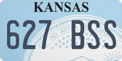KS license plate 627BSS