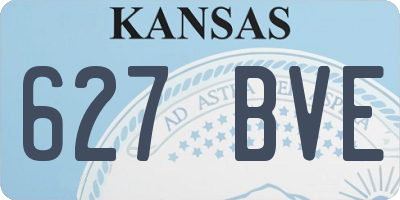 KS license plate 627BVE