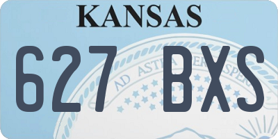 KS license plate 627BXS
