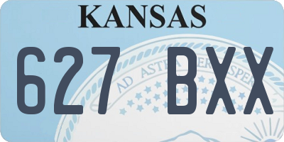 KS license plate 627BXX