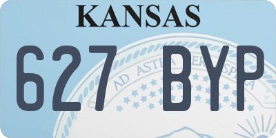 KS license plate 627BYP