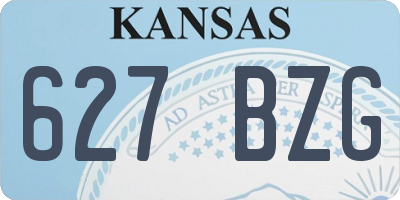 KS license plate 627BZG