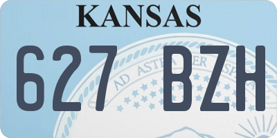 KS license plate 627BZH