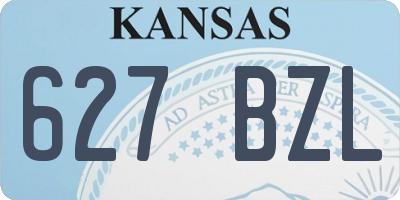 KS license plate 627BZL