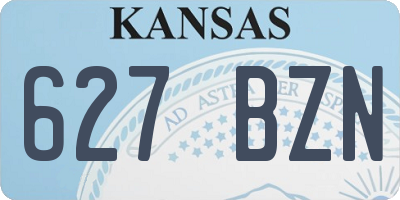 KS license plate 627BZN