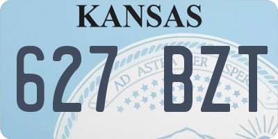 KS license plate 627BZT