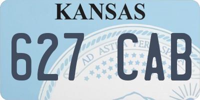 KS license plate 627CAB