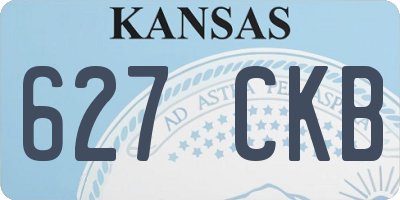 KS license plate 627CKB