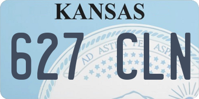 KS license plate 627CLN