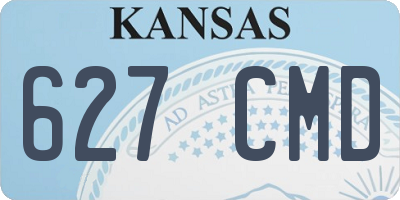 KS license plate 627CMD