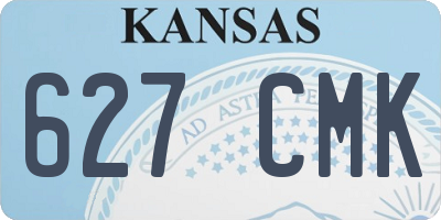 KS license plate 627CMK