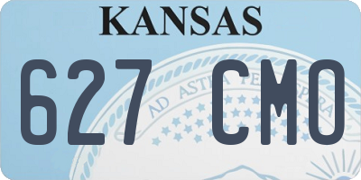 KS license plate 627CMO