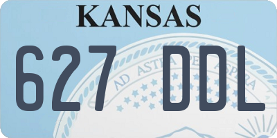 KS license plate 627DDL