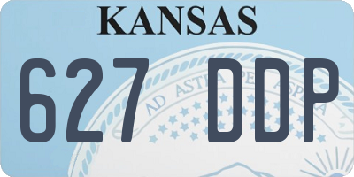 KS license plate 627DDP