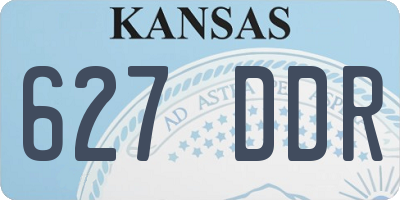KS license plate 627DDR