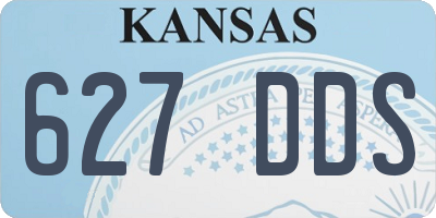 KS license plate 627DDS