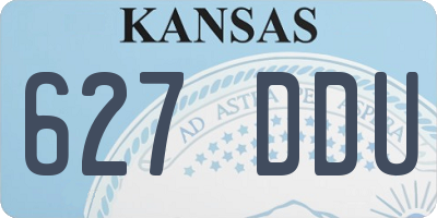 KS license plate 627DDU