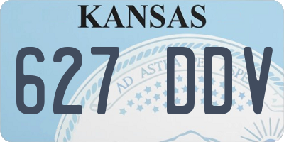 KS license plate 627DDV